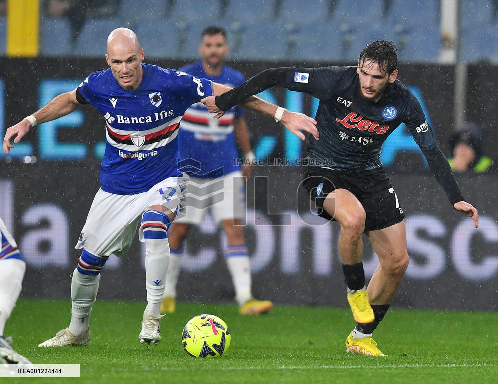 (SP)ITALY-GENOVA-FOOTBALL-SERIE A-SAMPDORIA VS NAPOLI