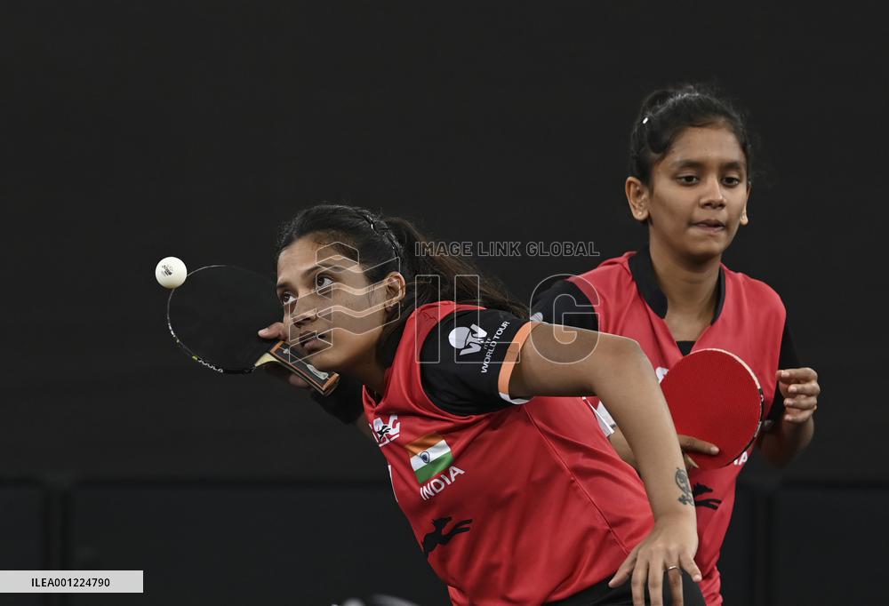 (SP)QATAR-DOHA-TABLE TENNIS-WTTC-ASIAN CONTINENTAL STAGE-WOMEN'S DOUBLES