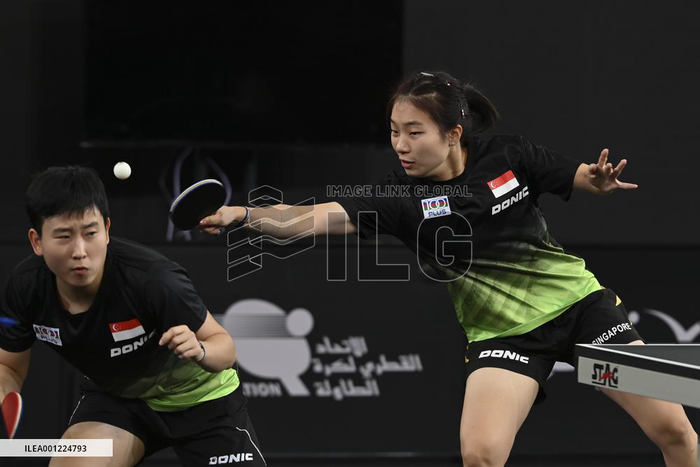 (SP)QATAR-DOHA-TABLE TENNIS-WTTC-ASIAN CONTINENTAL STAGE-WOMEN'S DOUBLES
