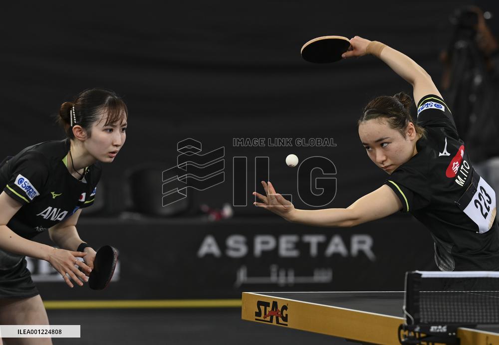 (SP)QATAR-DOHA-TABLE TENNIS-WTTC-ASIAN CONTINENTAL STAGE-WOMEN'S DOUBLES