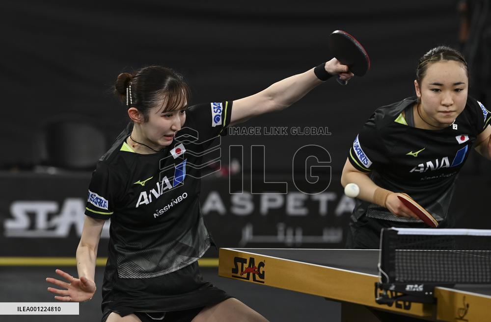 (SP)QATAR-DOHA-TABLE TENNIS-WTTC-ASIAN CONTINENTAL STAGE-WOMEN'S DOUBLES