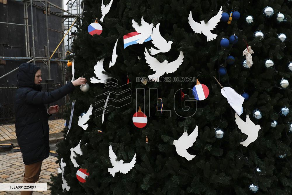 Christmas tree in Kyiv