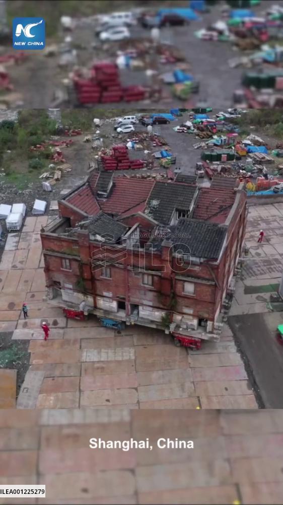 Five historic buildings successfully relocated in Shanghai