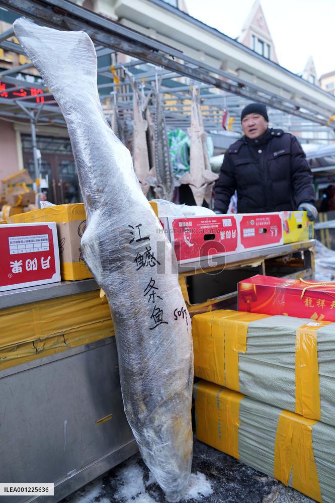 CHINA-HEILONGJIANG-FUYUAN-FISH MARKET (CN)