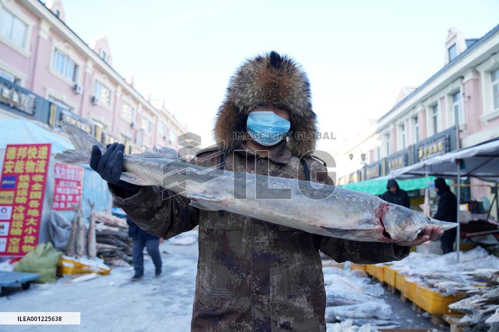 CHINA-HEILONGJIANG-FUYUAN-FISH MARKET (CN)