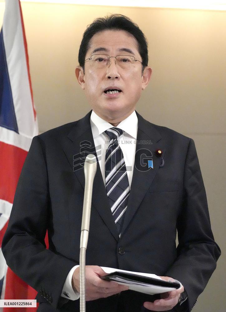 Japan PM Kishida in London