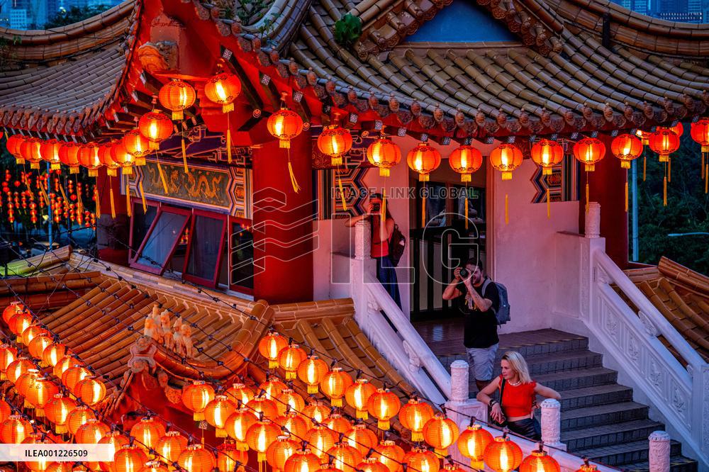 MALAYSIA-KUALA LUMPUR-CHINESE LUNAR NEW YEAR-LANTERNS