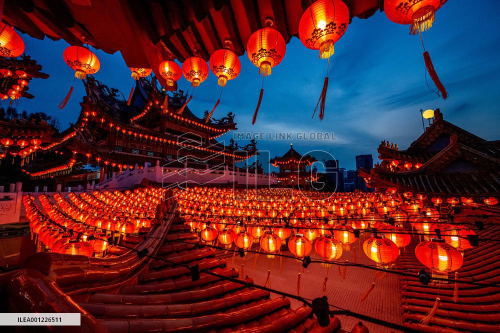 MALAYSIA-KUALA LUMPUR-CHINESE LUNAR NEW YEAR-LANTERNS