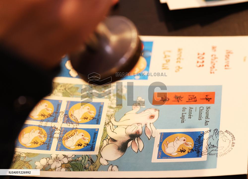 FRANCE-PARIS-STAMPS-YEAR OF THE RABBIT