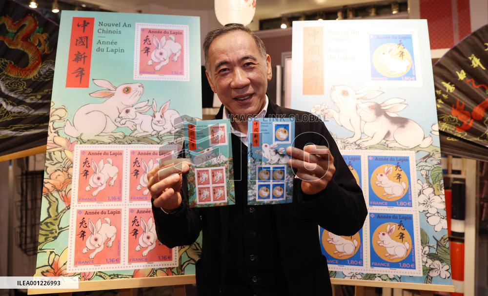 FRANCE-PARIS-STAMPS-YEAR OF THE RABBIT