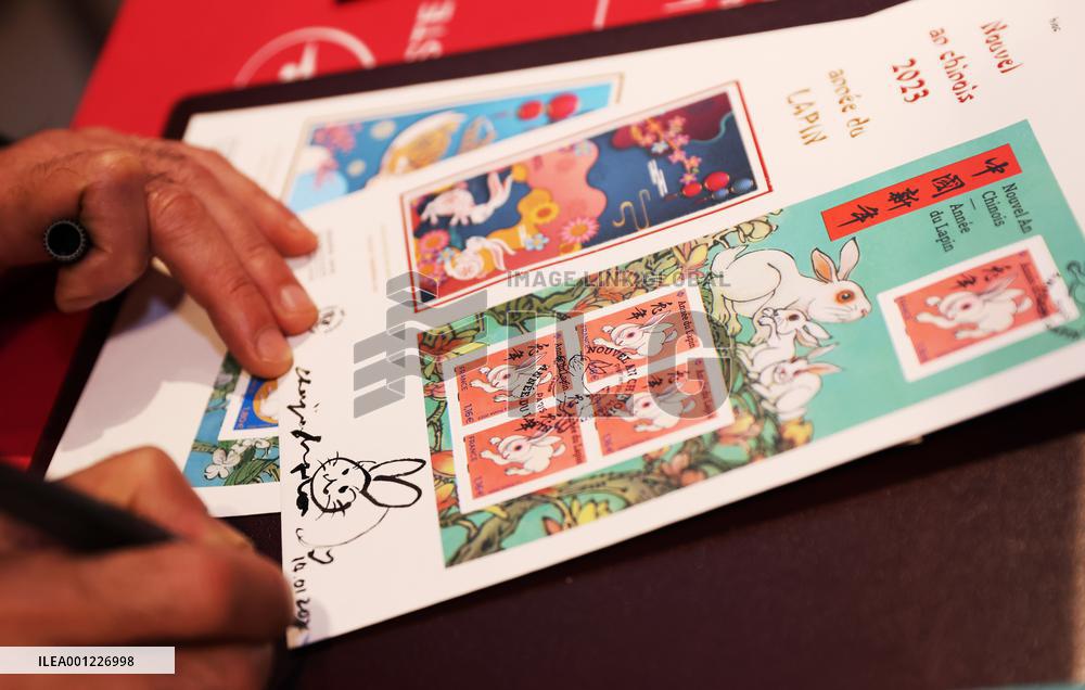 FRANCE-PARIS-STAMPS-YEAR OF THE RABBIT