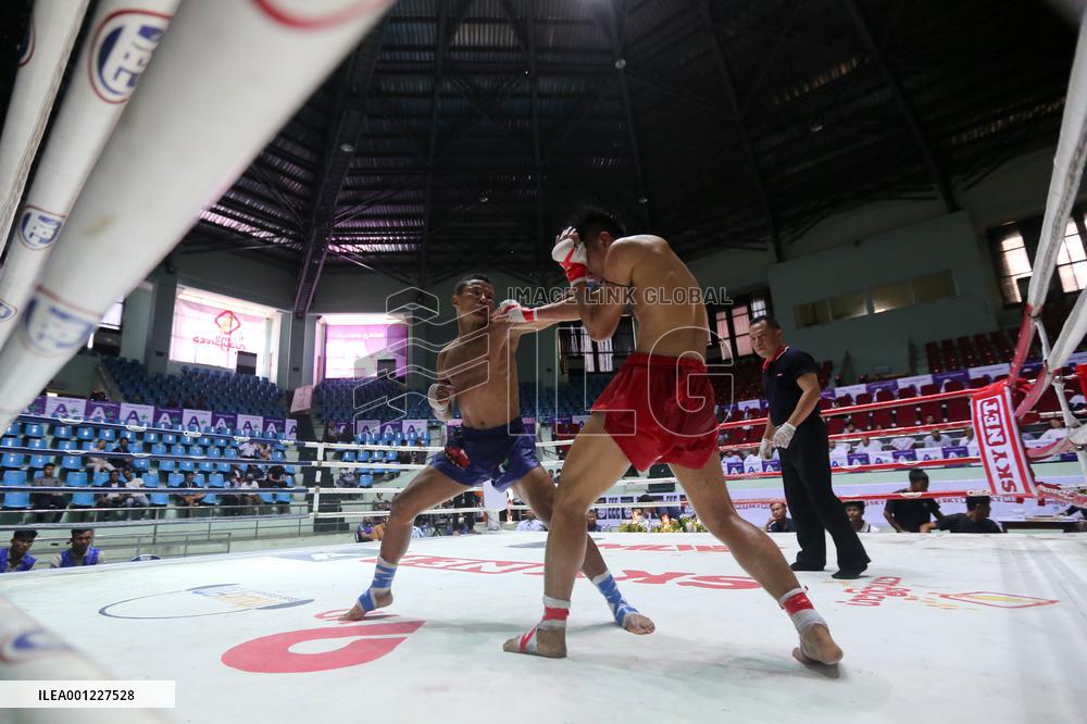 (SP)MYANMAR-YANGON-TRADITIONAL BOXING COMPETITION