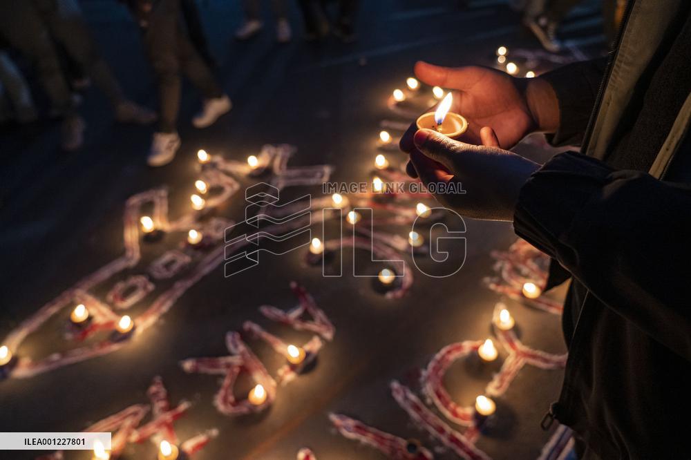 NEPAL-KATHMANDU-PLANE CRASH-VICTIMS-REMEMBRANCE-LAMP LIGHTING