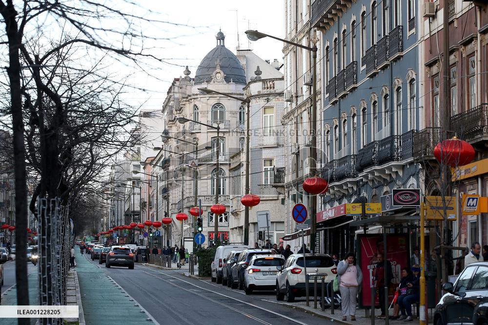 PORTUGAL-LISBON-CHINESE LUNAR NEW YEAR-DECORATIONS