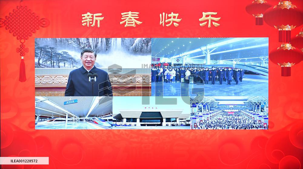 CHINA-BEIJING-XI JINPING-SPRING FESTIVAL GREETINGS (CN)