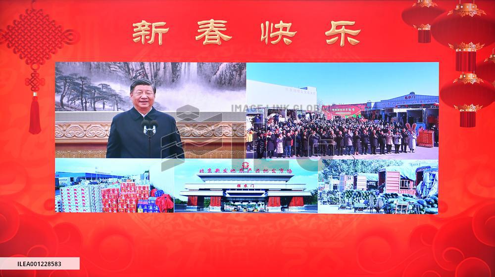 CHINA-BEIJING-XI JINPING-SPRING FESTIVAL GREETINGS (CN)