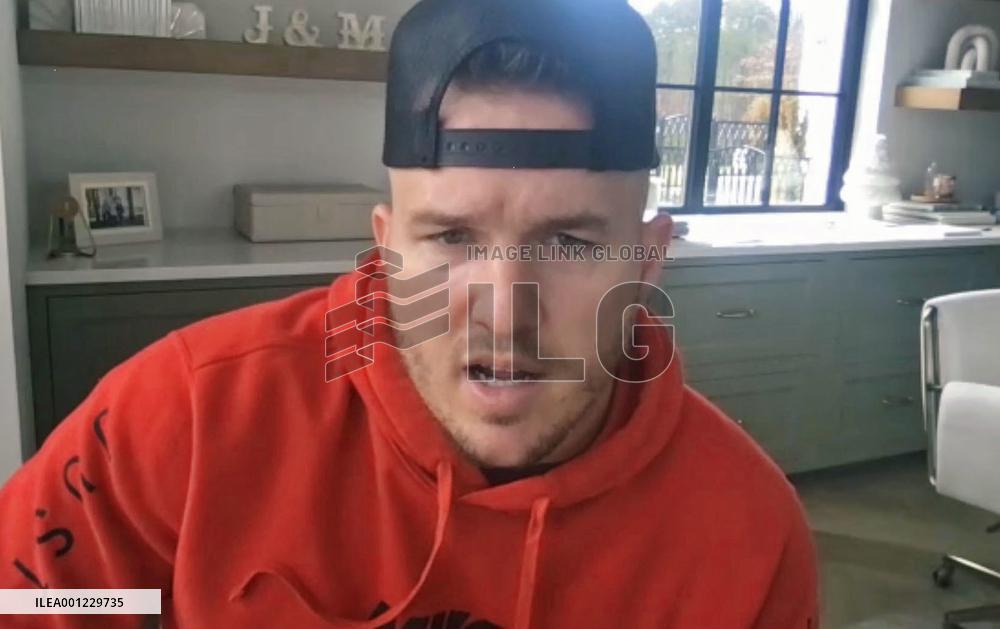 Angels outfielder Mike Trout speaks ahead of WBC