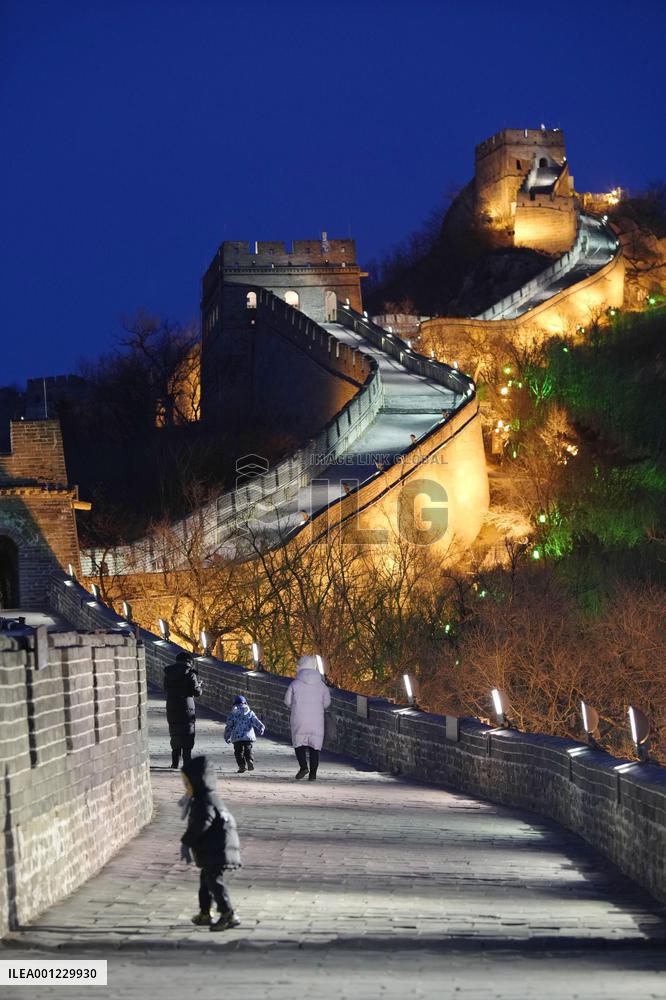 Illumination of Great Wall of China