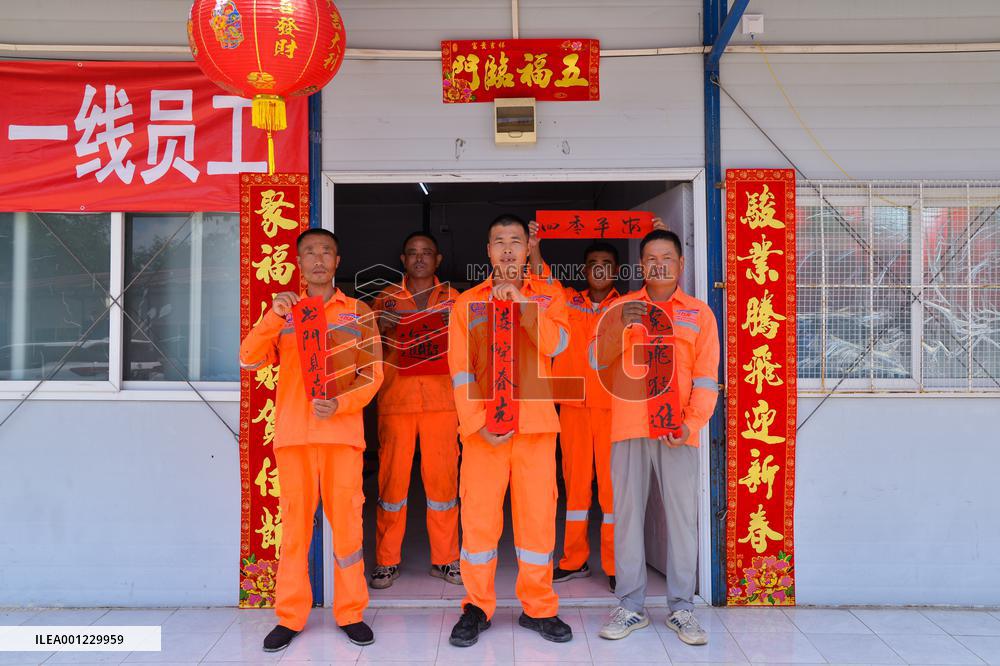 INDONESIA-JAKARTA-BANDUNG HIGH-SPEED RAILWAY-WORKERS-CHINESE NEW YEAR-CELEBRATION