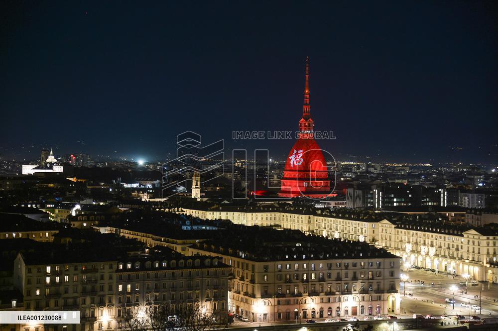 ITALY-TURIN-CHINESE NEW YEAR-MOLE ANTONELLIANA