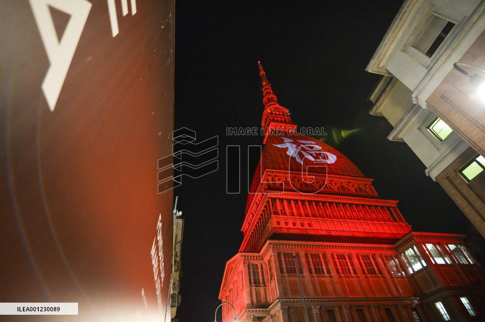 ITALY-TURIN-CHINESE NEW YEAR-MOLE ANTONELLIANA