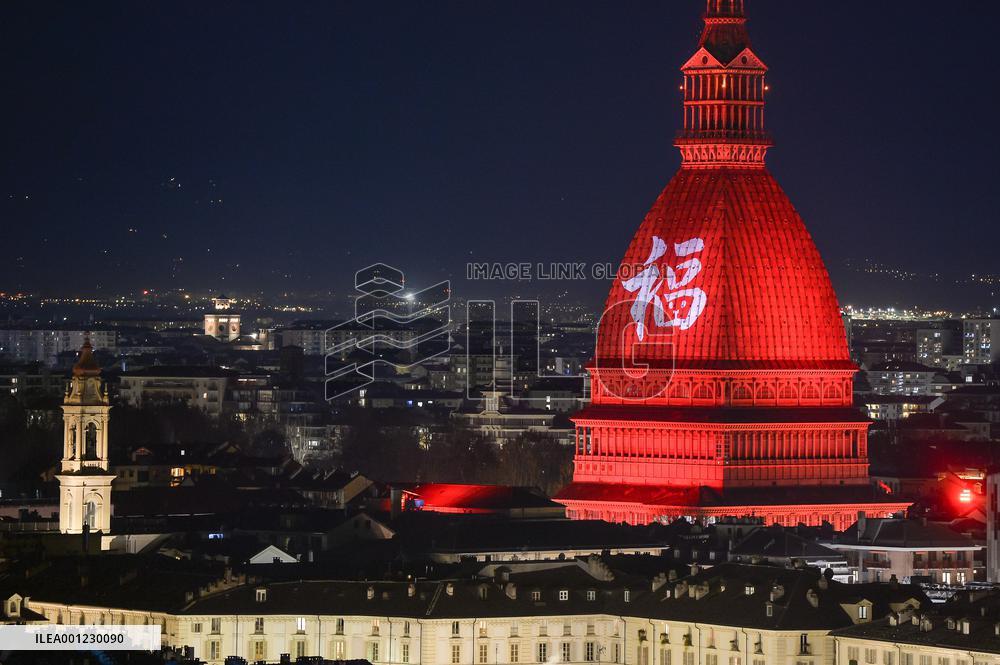 ITALY-TURIN-CHINESE NEW YEAR-MOLE ANTONELLIANA