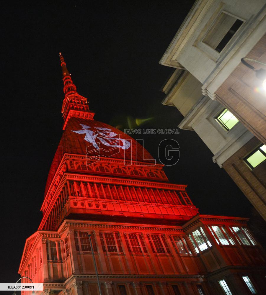 ITALY-TURIN-CHINESE NEW YEAR-MOLE ANTONELLIANA