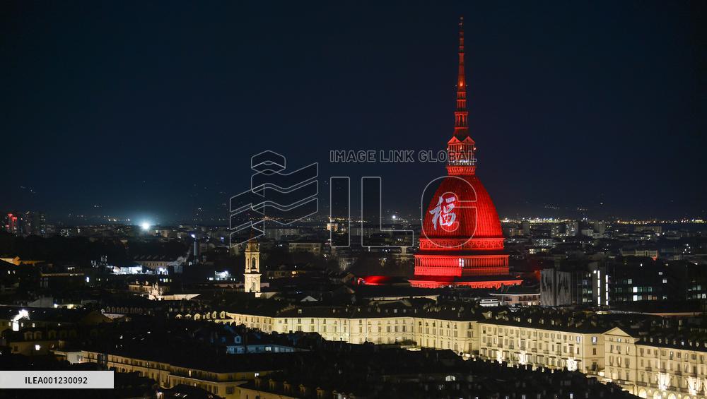 ITALY-TURIN-CHINESE NEW YEAR-MOLE ANTONELLIANA