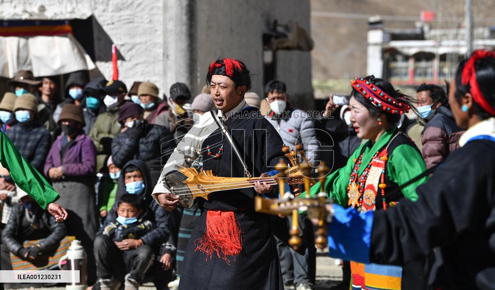 (InTibet) CHINA-TIBET-SONAM LOSAR-SPRING FESTIVAL-GALA (CN)