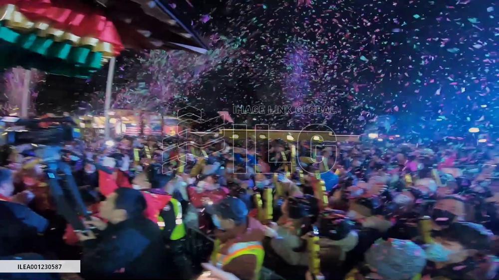 Lunar New Year observed around world with illuminated landmarks