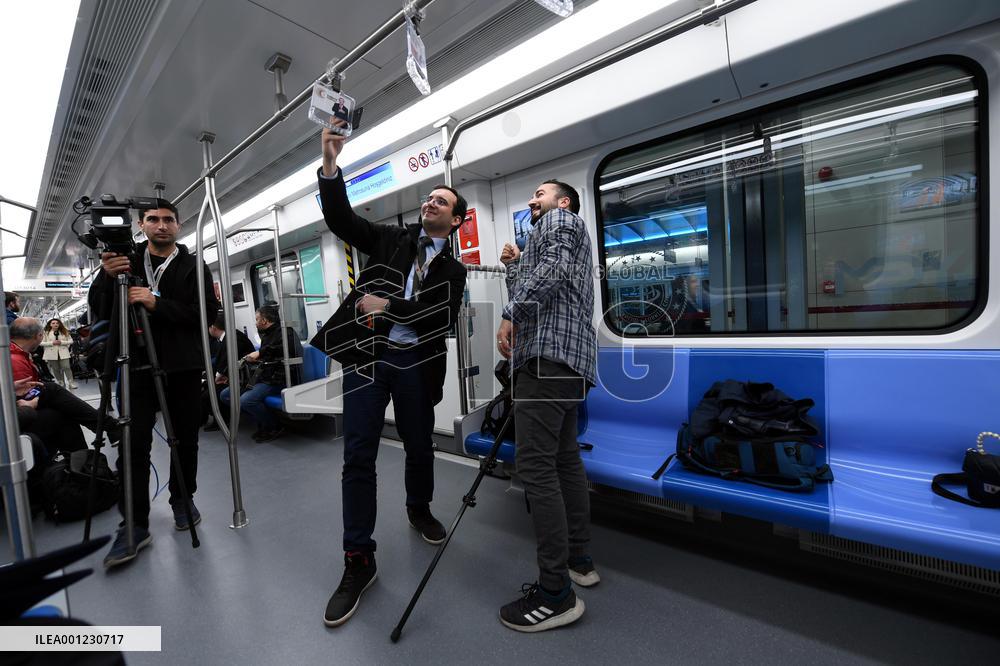 TÜRKIYE-ISTANBUL-NEW METRO LINE-CHINA-MADE-TRAINS