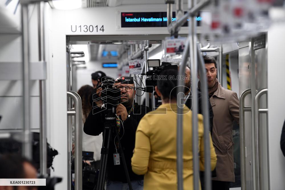 TÜRKIYE-ISTANBUL-NEW METRO LINE-CHINA-MADE-TRAINS