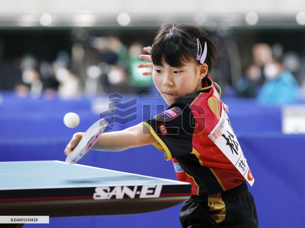 Table tennis: Japan national c'ships
