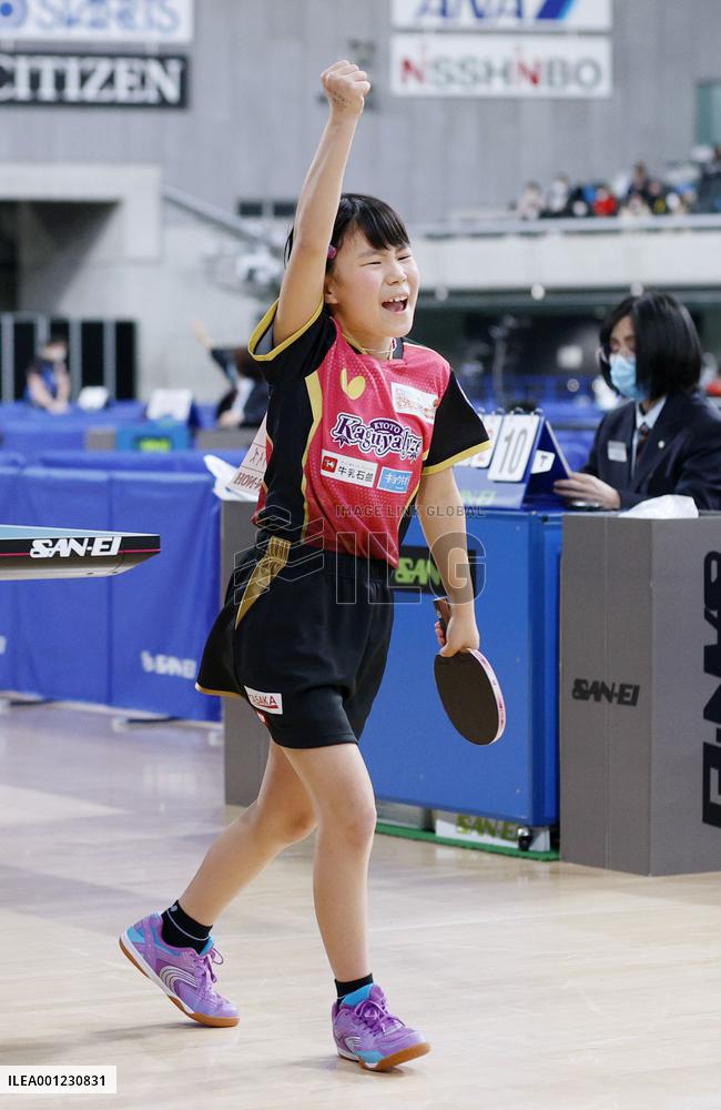 Table tennis: Japan national c'ships