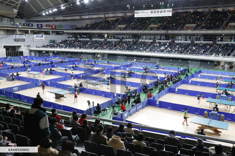 Table tennis: Japan national c'ships