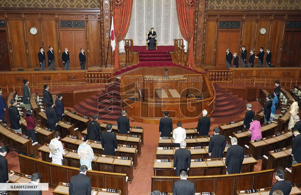 Japan's regular parliament session convenes