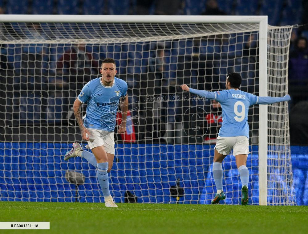 (SP)ITALY-ROME-FOOTBALL-SERIE A-LAZIO VS AC MILAN