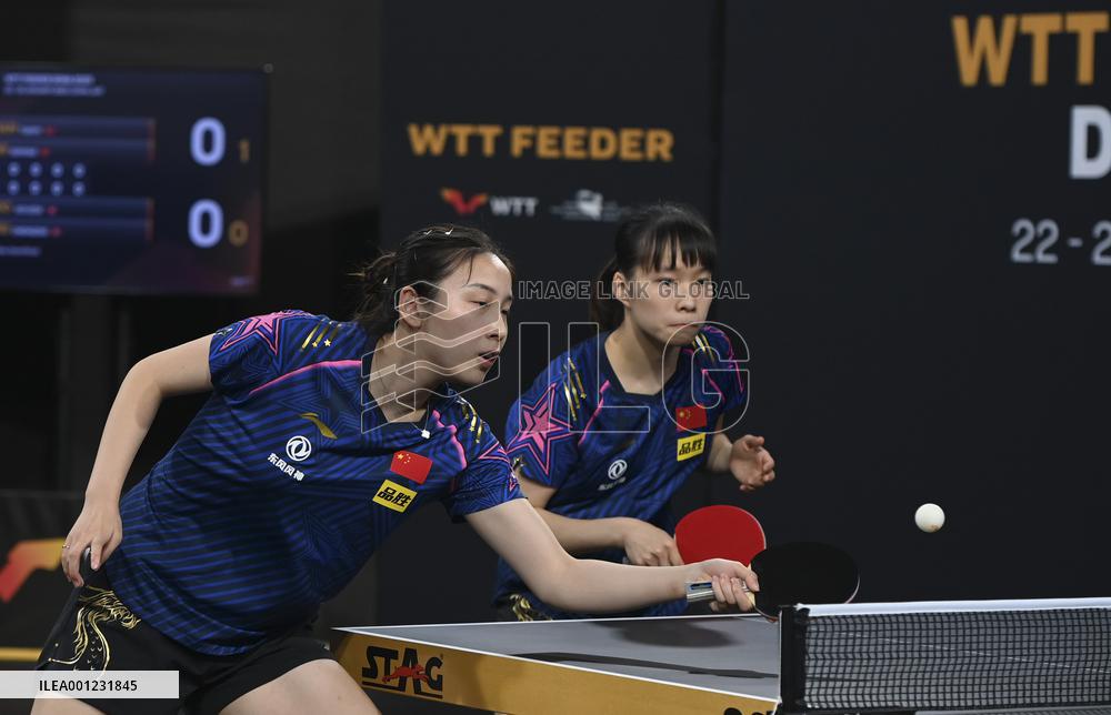 (SP)QATAR-DOHA-TABLE TENNIS-WTT FEEDER DOHA 2023-WOMEN'S DOUBLES