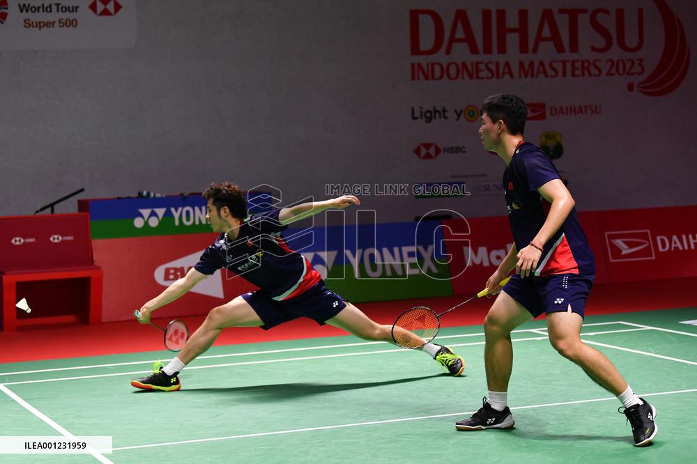 (SP)INDONESIA-JAKARTA-BADMINTON-INDONESIA MASTERS 2023-MEN'S DOUBLES