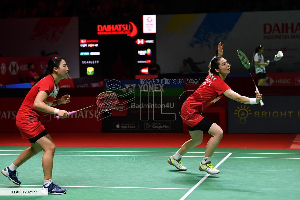 (SP)INDONESIA-JAKARTA-BADMINTON-INDONESIA MASTERS 2023-WOMEN'S DOUBLES-SECOND ROUND
