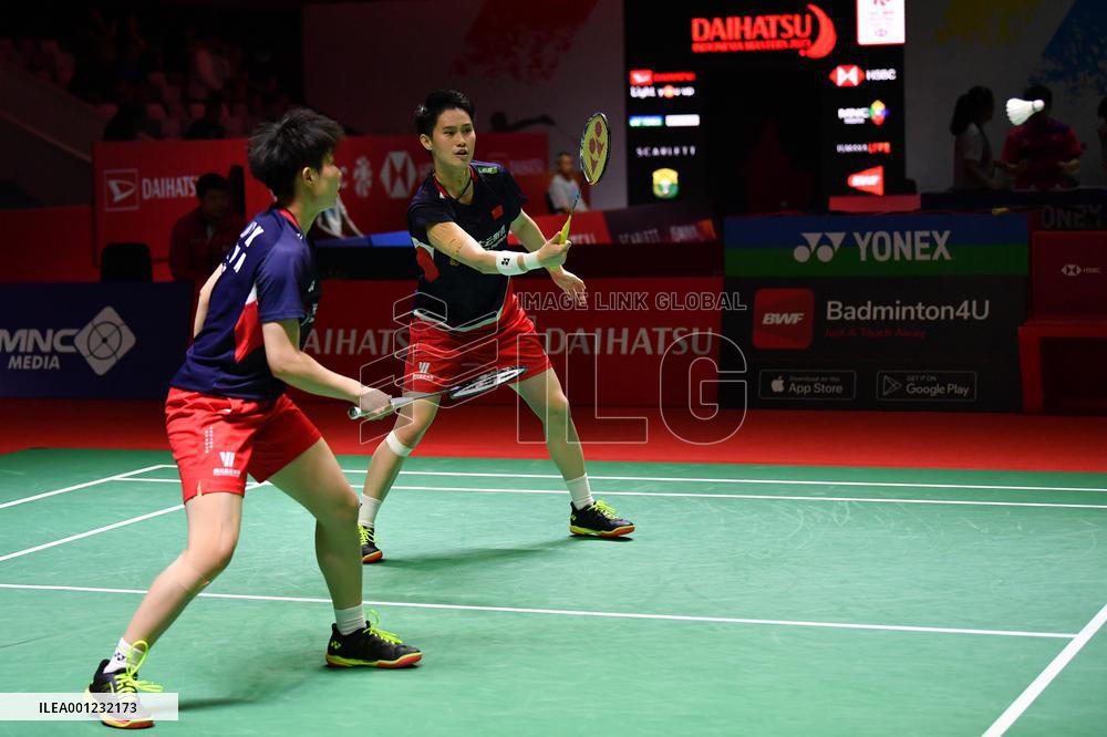 (SP)INDONESIA-JAKARTA-BADMINTON-INDONESIA MASTERS 2023-WOMEN'S DOUBLES-SECOND ROUND