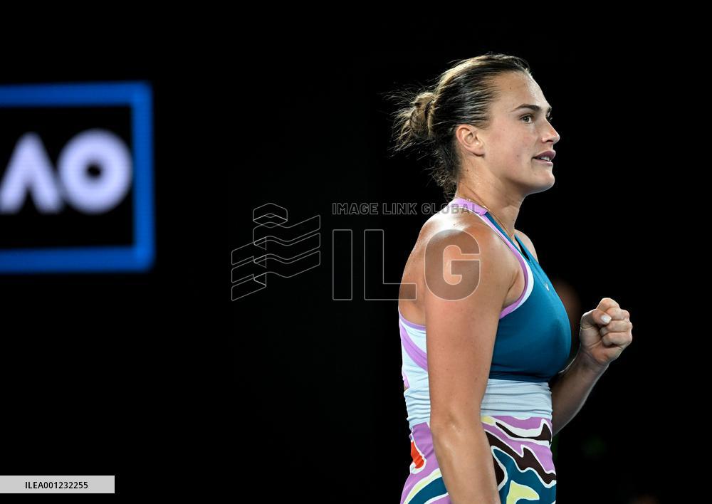 (SP)AUSTRALIA-MELBOURNE-TENNIS-AUSTRALIAN OPEN-WOMEN'S SINGLES-SEMIFINAL