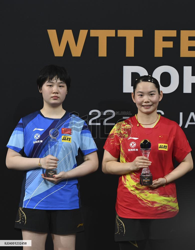 (SP)QATAR-DOHA-TABLE TENNIS-WTT FEEDER DOHA 2023-WOMEN'S SINGLES