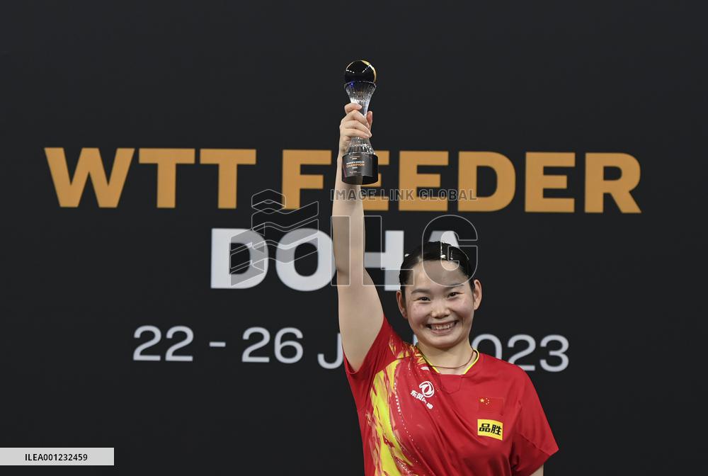 (SP)QATAR-DOHA-TABLE TENNIS-WTT FEEDER DOHA 2023-WOMEN'S SINGLES