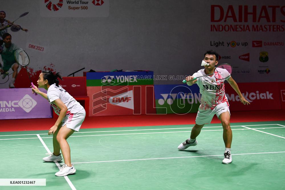 (SP)INDONESIA-JAKARTA-BADMINTON-INDONESIA MASTERS 2023-MIXED DOUBLES-SECOND ROUND