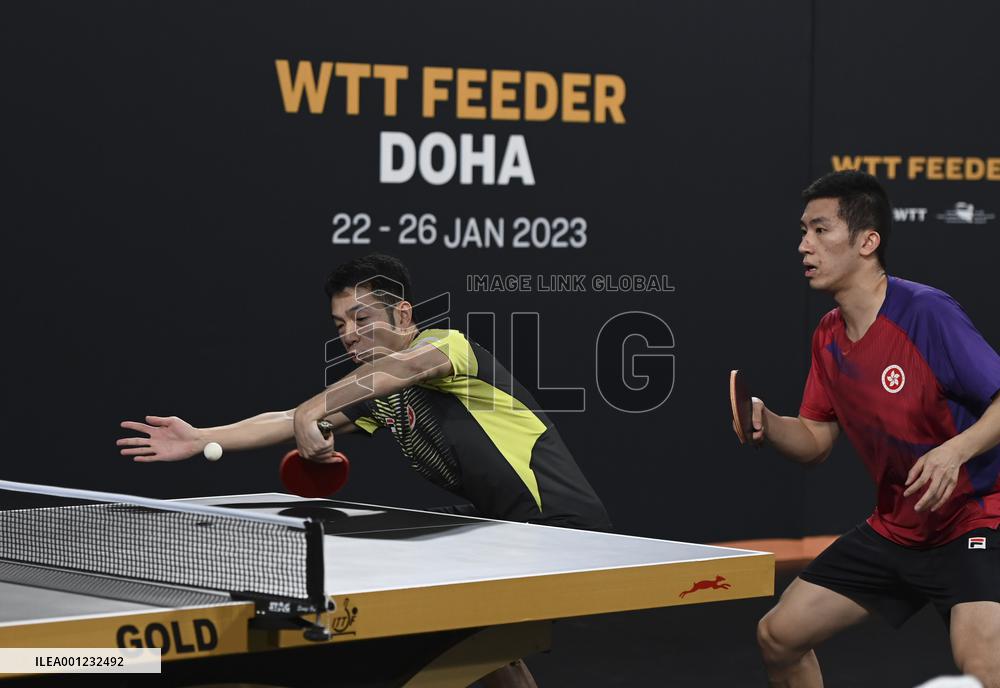 (SP)QATAR-DOHA-TABLE TENNIS-WTT FEEDER DOHA 2023-MEN'S DOUBLES