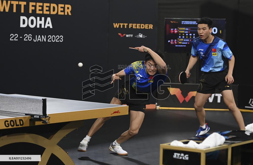 (SP)QATAR-DOHA-TABLE TENNIS-WTT FEEDER DOHA 2023-MEN'S DOUBLES