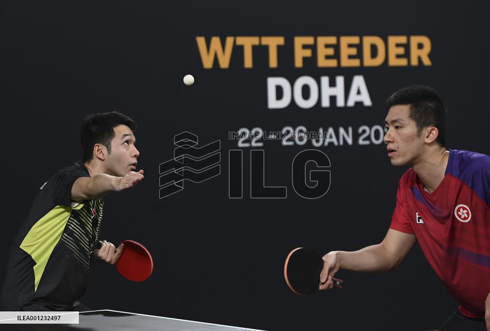 (SP)QATAR-DOHA-TABLE TENNIS-WTT FEEDER DOHA 2023-MEN'S DOUBLES