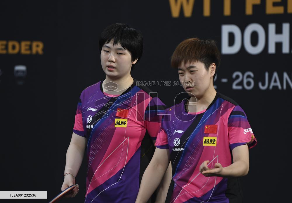 (SP)QATAR-DOHA-TABLE TENNIS-WTT FEEDER DOHA 2023-WOMEN'S DOUBLES