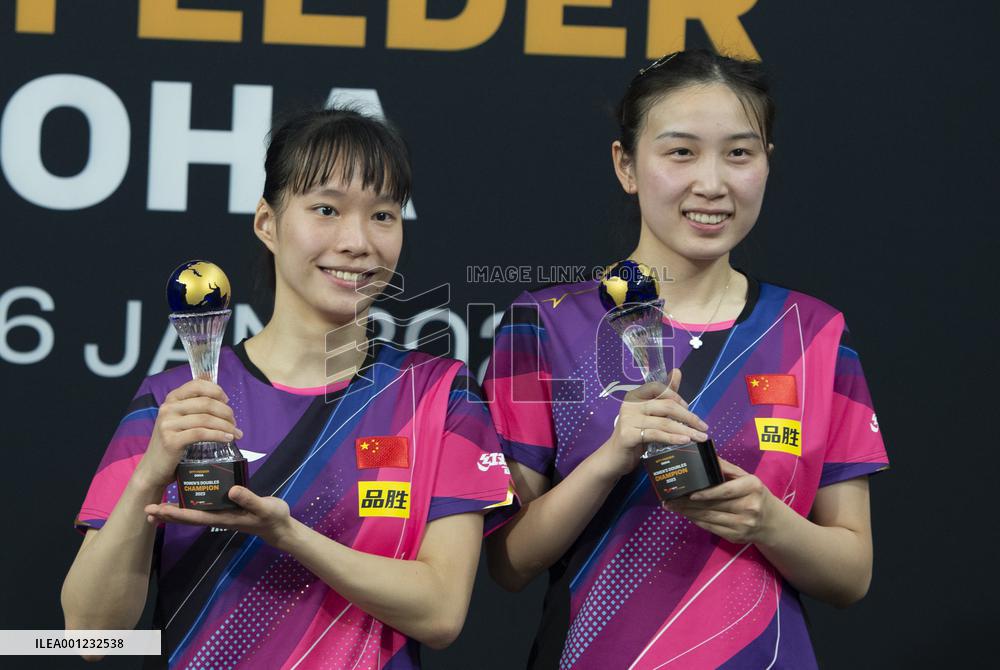 (SP)QATAR-DOHA-TABLE TENNIS-WTT FEEDER DOHA 2023-WOMEN'S DOUBLES